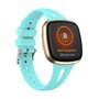 Fitbit Versa 3 &amp; 4 / Sense 1 &amp; 2  - Sportbandje druppel design - Large - Lichtblauw