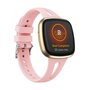 Fitbit Versa 3 &amp; 4 / Sense 1 &amp; 2  - Sportbandje druppel design - Large - Roze