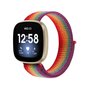 Fitbit Versa 3 &amp; Sense 1  - Sport loop nylon bandje - Multicolor