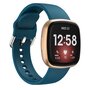 Fitbit Versa 3 &amp; 4 / Sense 1 &amp; 2  - Siliconen bandje - Blauwgroen