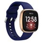 Fitbit Versa 3 &amp; 4 / Sense 1 &amp; 2  - Siliconen bandje - Donkerblauw