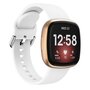 Fitbit Versa 3 &amp; 4 / Sense 1 &amp; 2  - Siliconen bandje - Wit