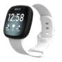 Fitbit Versa 3 &amp; 4 / Sense 1 &amp; 2 Sportbandje - Wit - Maat: M/L