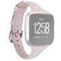 Fitbit Versa 1 / 2 &amp; Lite bandje TPU leer - Zacht roze