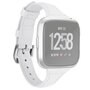 Fitbit Versa 1 / 2 &amp; Lite bandje TPU leer - Wit