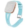 Fitbit Versa 1 / 2 &amp; Lite  bandje TPU leer - Blauw