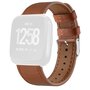 Fitbit Versa 1 / 2 &amp; Lite leren bandje - Bruin