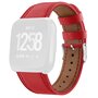 Fitbit Versa 1 / 2 &amp; Lite leren bandje - Rood