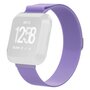 Fitbit Versa 1 / 2 &amp; Lite milanese bandje - Maat: Large - Lila