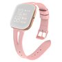 Fitbit Versa 1 / 2 &amp; Lite  bandje TPU leer - Roze