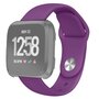 Fitbit Versa 1 / 2 &amp; Lite siliconen bandje - Maat: Large - Donkerpaars