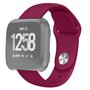 Fitbit Versa 1 / 2 &amp; Lite siliconen bandje - Maat: Large - Wijnrood