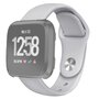 Fitbit Versa 1 / 2 &amp; Lite  siliconen bandje - Maat: Large - Grijs