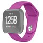 Fitbit Versa 1 / 2 &amp; Lite  siliconen bandje - Maat: Large - Paars