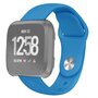 Fitbit Versa 1 / 2 &amp; Lite siliconen bandje - Maat: Large - Blauw