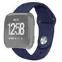 Fitbit Versa 1 / 2 &amp; Lite siliconen bandje - Maat: Large - Donkerblauw