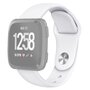 Fitbit Versa 1 / 2 &amp; Lite siliconen bandje - Maat: Large - Wit