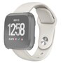 Fitbit Versa 1 / 2 &amp; Lite siliconen bandje - Maat: Small - Ecru