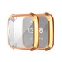 Fitbit Versa Lite Soft TPU case (volledig beschermd) - Rose Goud