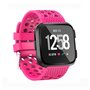 Siliconen Bandje Geventileerd Fitbit Versa 1 / 2 &amp; Lite  - Roze