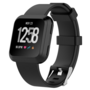 Fitbit Versa 1 / 2 &amp; Lite rubberen sport bandje - Zwart