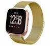 Fitbit Versa 1 / 2 &amp; Lite  milanese bandje - Maat: Small - Goud