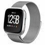 Fitbit Versa 1 / 2 &amp; Lite milanese bandje - Maat: Small - Zilver