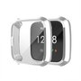 Fitbit Versa Lite Soft TPU case (volledig beschermd) - Zilver