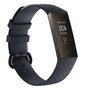 Fitbit Charge 3 &amp; 4 siliconen diamant pattern bandje - Maat: Small - Navy blauw