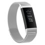 Fitbit Charge 3 &amp; 4 milanese bandje - Maat: Small - Zilver