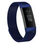 Fitbit Charge 3 &amp; 4 milanese bandje - Maat: Small - Donkerblauw