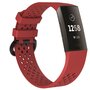 Fitbit Charge 3 &amp; 4 sport bandje - Maat: Large - Rood