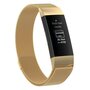 Fitbit Charge 3 &amp; 4 milanese bandje - Maat: Small - Goud