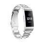 Fitbit Charge 3 &amp; 4 metalen bandje - Zilver