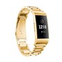 Fitbit Charge 3 &amp; 4 metalen bandje - Goud