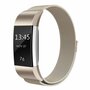 Fitbit Charge 2 milanese bandje - Maat: Large - Vintage goud