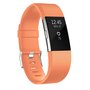 Fitbit Charge 2 sportbandje - Maat: Large - Licht oranje