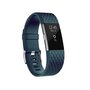 Fitbit Charge 2 siliconen bandje - Maat: Large - Grijsblauw