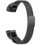 FitBit Alta HR - Milanese bandje - Maat: Large - Zwart