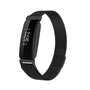 Fitbit Inspire 2 &amp; Ace 3 Milanese bandje - Maat: Large  - Zwart