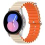 Ocean Style bandje - Beige / oranje - Samsung Galaxy Watch 4 - 40mm &amp; 44mm