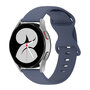 Solid color sportband - Blauw - Samsung Galaxy Watch 4 - 40mm &amp; 44mm