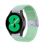 Braided nylon bandje - Lichtgroen - Samsung Galaxy Watch 4 - 40mm / 44mm