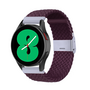 Braided nylon bandje - Donkerpaars - Samsung Galaxy Watch 4 - 40mm / 44mm