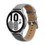 Premium Leather bandje - Grijs - Samsung Galaxy Watch 4 - 40mm &amp; 44mm