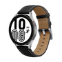 Premium Leather bandje - Zwart - Samsung Galaxy Watch 4 - 40mm &amp; 44mm