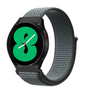 Sport Loop nylon bandje - Donkergrijs / blauw gem&ecirc;leerd - Samsung Galaxy Watch 4 - 40mm / 44mm