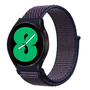 Sport Loop nylon bandje - Navy / donkerpaars gem&ecirc;leerd - Samsung Galaxy Watch 4 - 40mm / 44mm