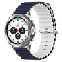 Ocean Style bandje - Donkerblauw / wit - Samsung Galaxy Watch 4 Classic - 42mm &amp; 46mm