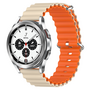 Ocean Style bandje - Beige / oranje - Samsung Galaxy Watch 4 Classic - 42mm &amp; 46mm